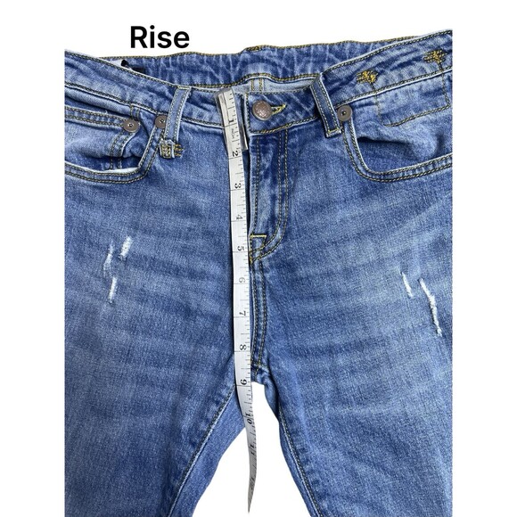 R13 Kate Skinny Jean Size 28 distressed raw hem made in Italy - Picture 5 of 14